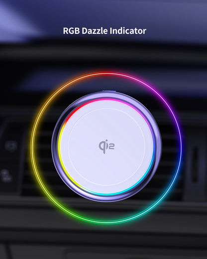 Qi2 Auto Magnetisches 15W LED drahtloses Ladegerät mit Ständer für Apple iPhone 16/ 15/ 14 Pro Max Plus