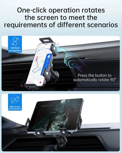 Car Wireless Charger Stand Phone Holder Mount 15W Fast Charging for Samsung Galaxy Z Fold Flip 6 5 4 3 Google Pixel Fold