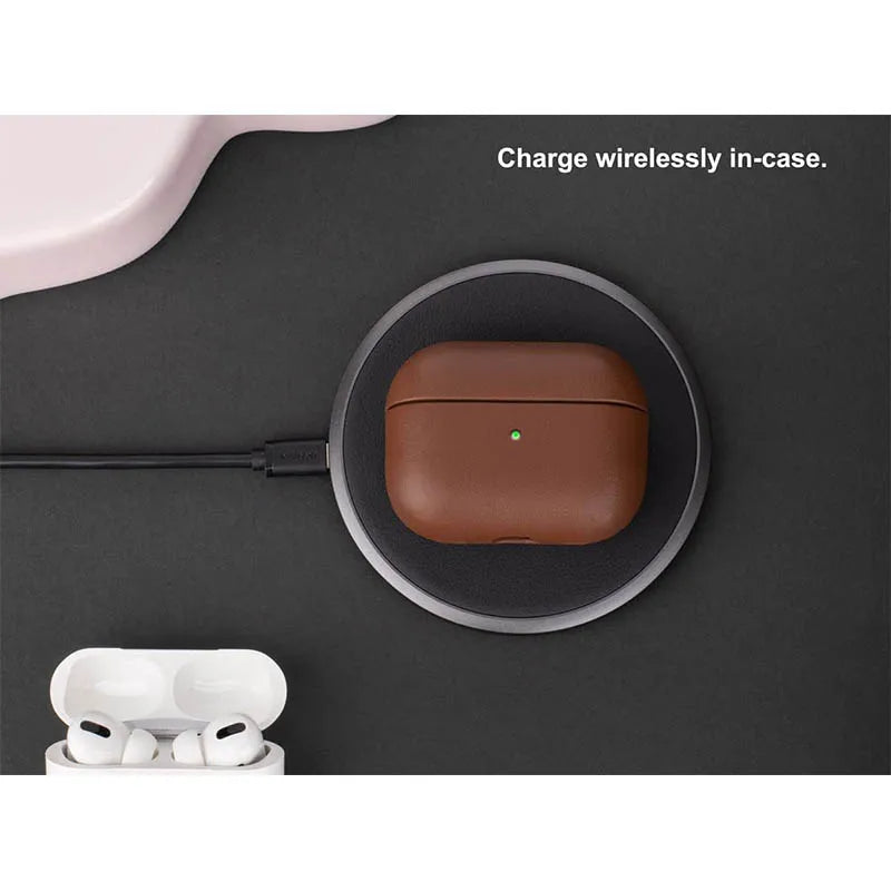 Genuine Leather Sheep Skin Protective Cover Case for Apple AirPods Pro 2nd Gen