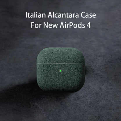 Italian Alcantara Leather Earphone Protective Cover Case for Apple AirPods 4