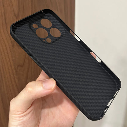 Real Aramid Carbon Fiber iPhone Case Cover for iPhone 11 12 13 14 15 16 Pro Max Plus Mini