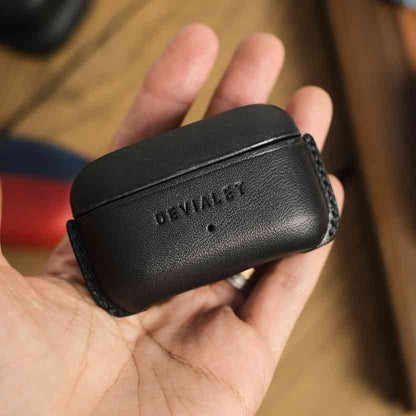 Handcraft Customizable Personalized Genuine Leather Bluetooth Earphone Case for Devialet Gemini II