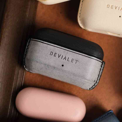 Handcraft Customizable Personalized Genuine Leather Bluetooth Earphone Case for Devialet Gemini II