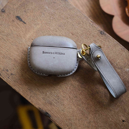 Tasche für Bowers & Wilkins Pi8 Pi6 aus echtem Leder für drahtlose Kopfhörer von Handcraft