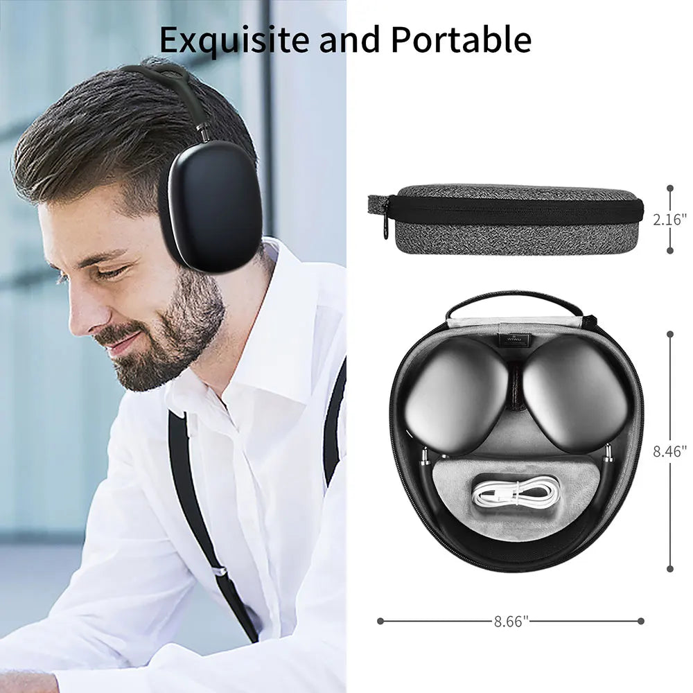 Waterproof Smart Case for AirPods Max with Staying Power Carry Bag for Airpods Max Sleep Model Headphone Protective Case